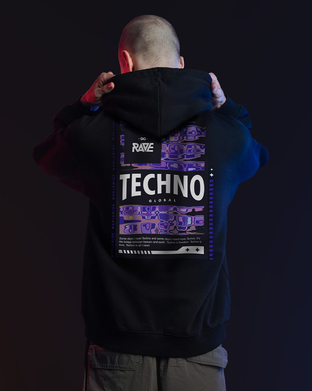 I love 2025 techno hoodie